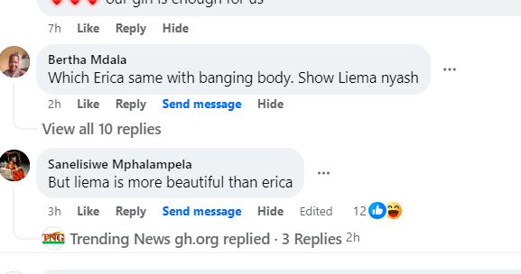 Liema is beautiful than Erica - Liema fans