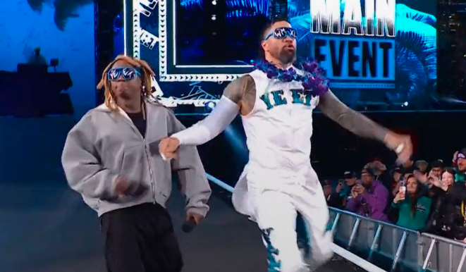 The crowd went wild as Lil Wayne performed 'A MILLI' for Jey Uso's entrance at WWE WrestleMania 40, making it a truly priceless moment.