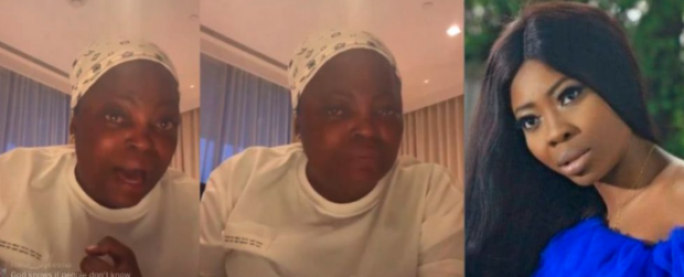 Popular Nollywood actress Funke Akindele in a new video cries profusely after being accused of ignoring late actress Aderounmi Adejumoke.