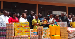 Vice-President Dr Mahamudu Bawumia donates an amount of GHC 50,000 and assorted items to the Echoing Hills Children’s Home in Medina, La Nkwantanang Municipality, Accra.
