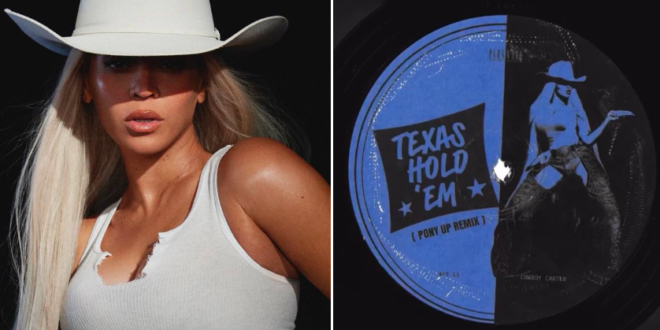 Beyoncé has dropped a new version of her hit song 'TEXAS HOLD ‘EM' called 'Pony Up Remix'. The remix features a fresh beat and new lyrics, giving fans a revamped version of the popular track.