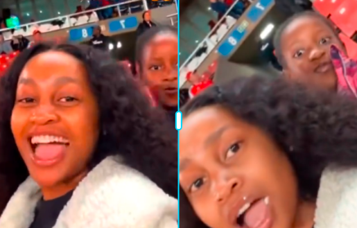 The adorable moment as BBMzansi Star Zee walks hand in hand with Pale's daughter at a rugby match has caused a buzz on all social media platforms.