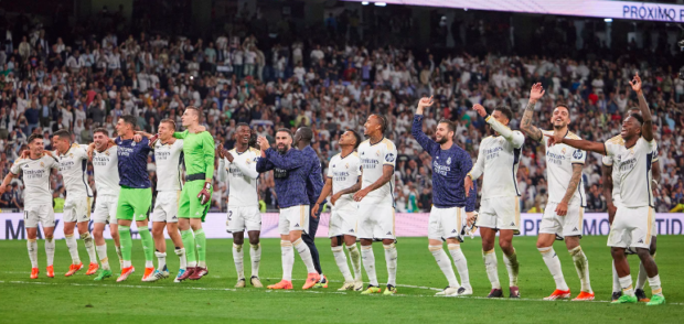 Real Madrid wins the 36th La Liga championship with a dominant performance throughout the 2023 - 2024 season, showcasing their talent and determination on the field.