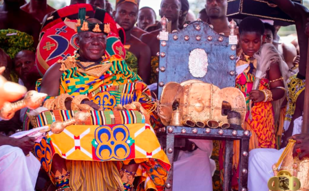 The Golden Stool is the Asante people's sacred symbol and is thought to hold the sunsum, or soul, of the Asante people.