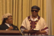 Renowned American singer-songwriter Stevie Wonder takes the Oath of Allegiance and receives a certificate of Ghanaian citizenship at a ceremony held on Monday, May 13, at the Jubilee House, the seat of government.