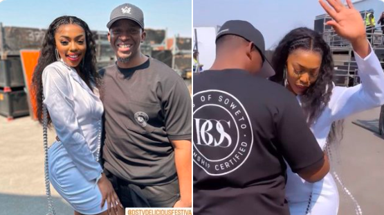 According to a staunch fan and close pal, Khosi Twala is unhappy with fans who shipped her along with Lawrence Maleka and proceeded to trend it after the two were captured together on a dinner date.