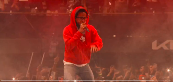 Euphoria was the first song Kendrick Lamar sang at his "Ken & Friends" live concert happening at the KIA Forum.