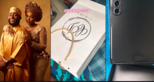 Afrobeats star Davido has reportedly included Samsung Galaxy Z Fold phones in his wedding invitation packages.