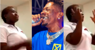 A lady shares her perspective on how she views Shatta Wale, placing him right after God. From her point of view,