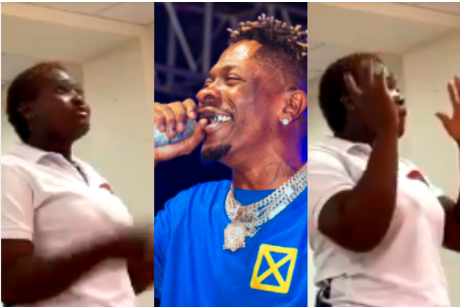 A lady shares her perspective on how she views Shatta Wale, placing him right after God. From her point of view,