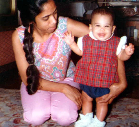 Vice President Harris with her mother, Shyamala