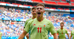 Fermin Lopez scored a goal in each half and Spain beat Japan 3-0 to reach the semi-finals of the men's soccer tournament at the Paris Olympics on Friday.