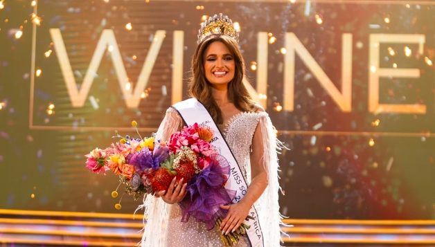 Mia le Roux has been crowned Miss South Africa 2024 at Sun International's SunBet Arena at Time Square, taking over the reins from Natasha Joubert.