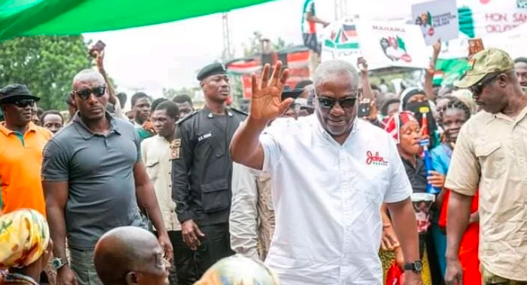 The flagbearer of the National Democratic Congress (NDC) and a former President, Mr John Dramani Mahama has begun a four- day campaign tour of the Volta Region to solicit votes for the 2024 general election.