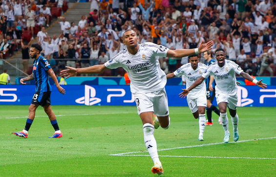 Real Madrid won their sixth European Super Cup with two goals from Mbappé and Valverde, a victory over Atalanta in the final in Warsaw.