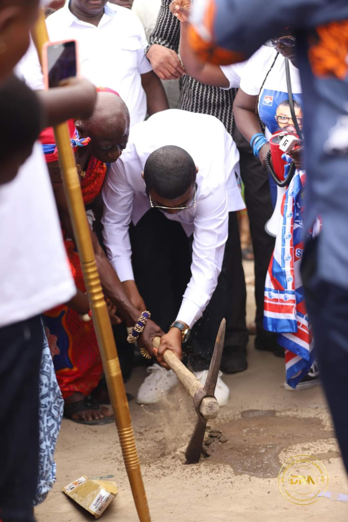 sod-cutting exercise to mark the commencement of some key road construction works in Kwesimintsim