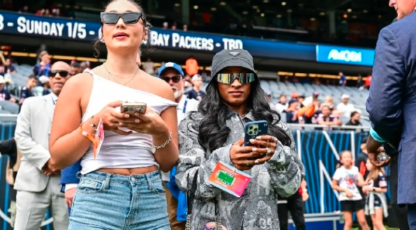 Simone Biles, less than two weeks after her 2024 Olympics ended with a silver medal, supported her husband, Jonathan Owens, on Saturday as the Bears safety faced the Bengals in a preseason game.