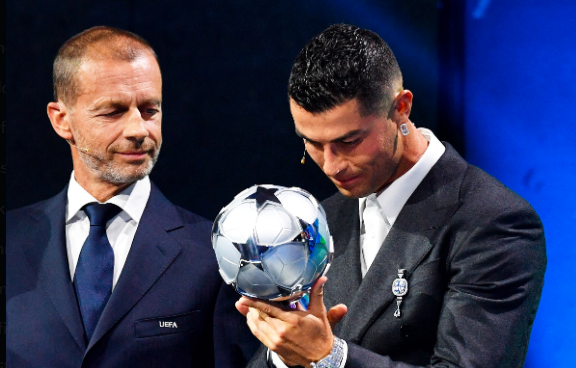 Cristiano Ronaldo has been honoured with a special award to recognise his remarkable legacy as the all-time leading goal scorer in the Champions League. 