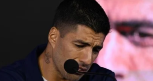 Emotional Luis Suarez, the prolific striker for both Uruguay and Inter Miami, has announced his retirement from internationl soccer, bringing an illustrious chapter with the national team to a close.