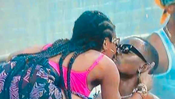 The shocking twist was when Kellyrae and Kassia shared their first public kiss at last night's pool party, finally breaking their silence on their secret relationship.